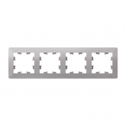 Рамка 4-м AtlasDesign Air алюм./дым. черн. SE ATN220304 ATN220304