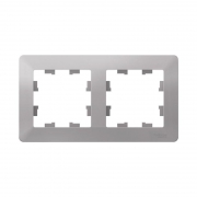 Рамка 2-м AtlasDesign Air алюм./дым. черн. SE ATN220302 ATN220302