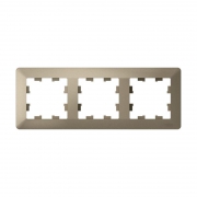 Рамка 3-м AtlasDesign Air шампань/дым. черн. SE ATN220503 ATN220503