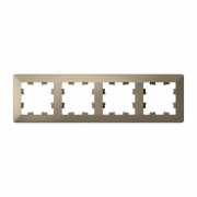 Рамка 4-м AtlasDesign Air шампань/дым. черн. SE ATN220504 ATN220504