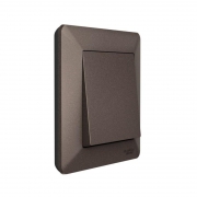 Рамка 1-м AtlasDesign Air мокко/дым. черн. SE ATN220601 ATN220601