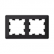 Рамка 2-м AtlasDesign Air карбон/дым. черн. SE ATN221002 ATN221002