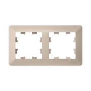 Рамка 2-м AtlasDesign Air песочн./дым. бел. SE ATN221202 ATN221202