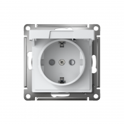 Розетка AtlasDesign 16А IP20 с заземл. защ. шторки с крышкой быстрозажим. клем. механизм бел. SE ATN000146S ATN000146S