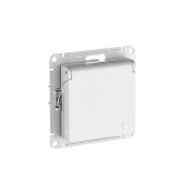 Розетка AtlasDesign 16А IP20 с заземл. защ. шторки с крышкой быстрозажим. клем. механизм бел. SE ATN000146S ATN000146S