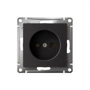 Розетка AtlasDesign 16А без заземл. без шторок быстрозажим. клем. механизм карбон SE ATN001041S ATN001041S
