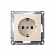 Розетка AtlasDesign 16А с заземл. быстрозажим. клем. механизм беж. SE ATN000243S ATN000243S
