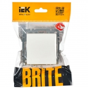 Выключатель 1-кл. СП BRITE ВС10-1-0-БрБ 10А бел. IEK BR-V10-0-10-K01 BR-V10-0-10-K01