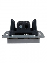 Выключатель проходной 1-кл. СП BRITE ВС10-1-6-БрА 10А алюм. IEK BR-V12-0-10-K47 BR-V12-0-10-K47