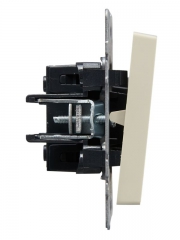 Выключатель проходной 1-кл. СП BRITE ВС10-1-6-БрКр 10А беж. IEK BR-V12-0-10-K10 BR-V12-0-10-K10