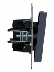 Выключатель проходной 1-кл. СП BRITE ВС10-1-6-БрМ 10А маренго IEK BR-V12-0-10-K35 BR-V12-0-10-K35