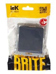 Выключатель проходной 1-кл. СП BRITE ВС10-1-6-БрМ 10А маренго IEK BR-V12-0-10-K35 BR-V12-0-10-K35
