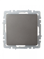 Выключатель проходной 1-кл. СП BRITE ВС10-1-6-БрС 10А сталь IEK BR-V12-0-10-K46 BR-V12-0-10-K46