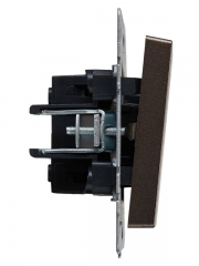 Выключатель проходной 1-кл. СП BRITE ВС10-1-6-БрТБ 10А бронза IEK BR-V12-0-10-K45 BR-V12-0-10-K45