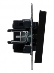 Выключатель проходной 1-кл. СП BRITE ВС10-1-6-БрЧ 10А черн. IEK BR-V12-0-10-K02 BR-V12-0-10-K02