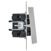 Выключатель 1-кл. СП BRITE ВС10-1-1-БрА 10А с инд. алюм. IEK BR-V10-1-10-K47 BR-V10-1-10-K47