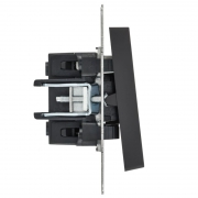 Выключатель 1-кл. СП BRITE ВС10-1-1-БрГ 10А с инд. графит IEK BR-V10-1-10-K53 BR-V10-1-10-K53