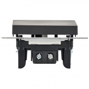 Выключатель 1-кл. СП BRITE ВС10-1-1-БрГ 10А с инд. графит IEK BR-V10-1-10-K53 BR-V10-1-10-K53