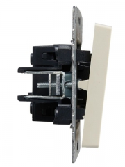 Выключатель 1-кл. СП BRITE ВС10-1-1-БрКр 10А с инд. беж. IEK BR-V10-1-10-K10 BR-V10-1-10-K10