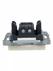 Выключатель 1-кл. СП BRITE ВС10-1-1-БрКр 10А с инд. беж. IEK BR-V10-1-10-K10 BR-V10-1-10-K10