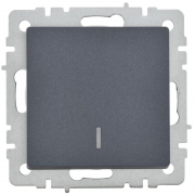 Выключатель 1-кл. СП BRITE ВС10-1-1-БрМ 10А с инд. маренго IEK BR-V10-1-10-K35 BR-V10-1-10-K35