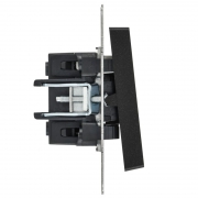 Выключатель 1-кл. СП BRITE ВС10-1-1-БрЧ 10А с инд. черн. IEK BR-V10-1-10-K02 BR-V10-1-10-K02