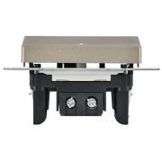 Выключатель 1-кл. СП BRITE ВС10-1-1-БрШ 10А с инд. шампань IEK BR-V10-1-10-K37 BR-V10-1-10-K37