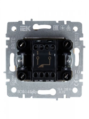 Выключатель 1-кл. СП BRITE ВС10-1-4-БрКр 10А самовозвратн. беж. IEK BR-V14-0-10-K10 BR-V14-0-10-K10