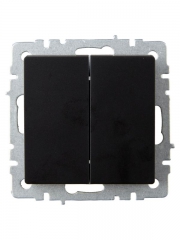 Выключатель проходной 2-кл. СП BRITE ВС10-2-6-БрЧ 10А черн. IEK BR-V22-0-10-K02 BR-V22-0-10-K02