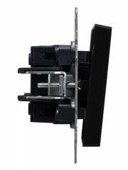 Выключатель проходной 2-кл. СП BRITE ВС10-2-6-БрЧ 10А черн. IEK BR-V22-0-10-K02 BR-V22-0-10-K02