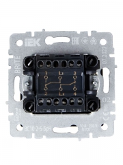 Выключатель проходной 2-кл. СП BRITE ВС10-2-6-БрЧ 10А черн. IEK BR-V22-0-10-K02 BR-V22-0-10-K02