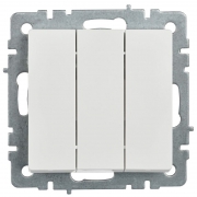 Выключатель 3-кл. СП BRITE ВС10-3-0-БрБ 10А бел. IEK BR-V30-0-10-K01 BR-V30-0-10-K01
