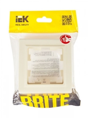 Рамка 1-м IP44 BRITE РУ-1-БрКр-44 беж. IEK BR-M12-44-K10 BR-M12-44-K10