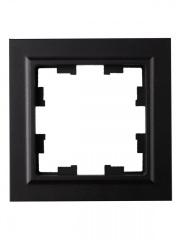 Рамка 1-м IP44 BRITE РУ-1-БрЧ-44 черн. IEK BR-M12-44-K02 BR-M12-44-K02