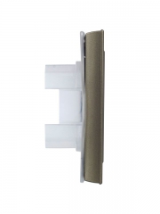 Рамка 1-м IP44 BRITE РУ-1-БрШ-44 шампань IEK BR-M12-44-K37 BR-M12-44-K37