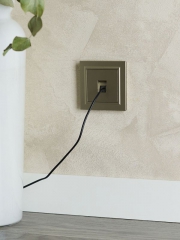 Рамка 1-м IP44 BRITE РУ-1-БрШ-44 шампань IEK BR-M12-44-K37 BR-M12-44-K37