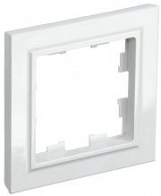 Рамка 1-м BRITE РУ-1-БрБ бел. IEK BR-M12-K01 BR-M12-K01