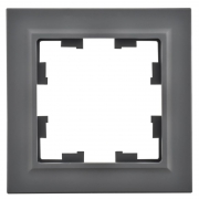 Рамка 1-м BRITE РУ-1-БрГ графит IEK BR-M12-K53 BR-M12-K53