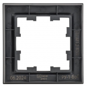 Рамка 1-м BRITE РУ-1-БрГ графит IEK BR-M12-K53 BR-M12-K53