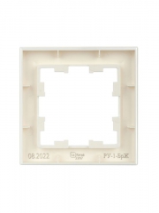 Рамка 1-м BRITE РУ-1-БрЖ жемчуж. IEK BR-M12-K36 BR-M12-K36