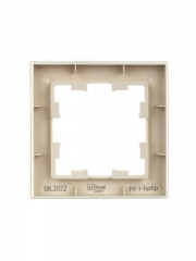 Рамка 1-м BRITE РУ-1-БрКр беж. IEK BR-M12-K10 BR-M12-K10