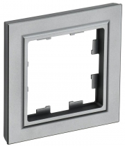 Рамка 1-м BRITE РУ-1-БрС сталь IEK BR-M12-K46 BR-M12-K46