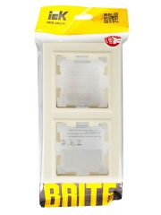 Рамка 2-м IP44 BRITE РУ-2-БрКр-44 беж. IEK BR-M22-44-K10 BR-M22-44-K10