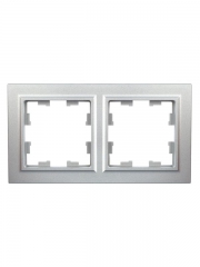 Рамка 2-м BRITE РУ-2-БрА алюм. IEK BR-M22-K47 BR-M22-K47
