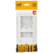 Рамка 2-м BRITE РУ-2-БрБ бел. IEK BR-M22-K01 BR-M22-K01