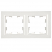 Рамка 2-м BRITE РУ-2-БрБ бел. IEK BR-M22-K01 BR-M22-K01