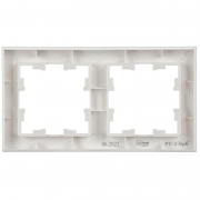 Рамка 2-м BRITE РУ-2-БрБ бел. IEK BR-M22-K01 BR-M22-K01