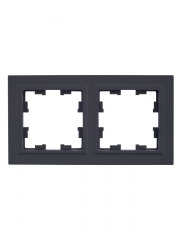 Рамка 2-м BRITE РУ-2-БрГ графит IEK BR-M22-K53 BR-M22-K53