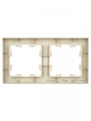 Рамка 2-м BRITE РУ-2-БрКр беж. IEK BR-M22-K10 BR-M22-K10