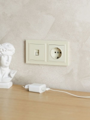 Рамка 2-м BRITE РУ-2-БрКр беж. IEK BR-M22-K10 BR-M22-K10